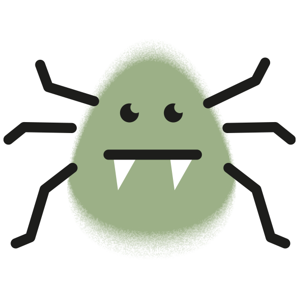 Borreliakollen dekorativ maskot